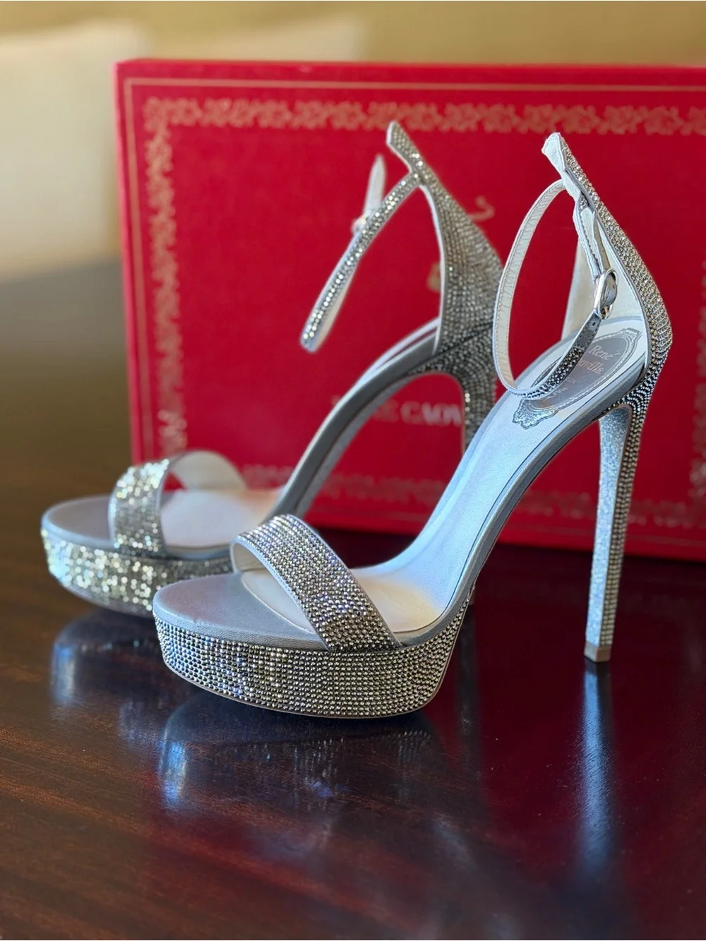 Rene Caovilla sparkling crystal